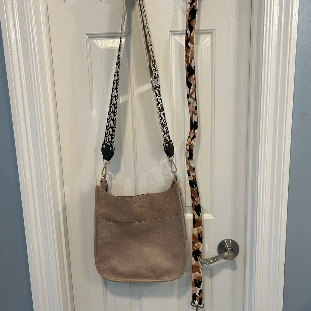 Vegan leather purse cross body bag 2 interchangeable guitar straps anthropologie